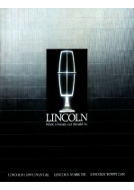 1988 Lincoln Full Line