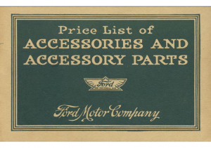 1916 Ford Accessories