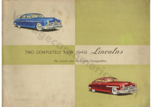 1949 Lincoln Full Line