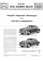 1951 Chrysler Imperial vs Lincoln