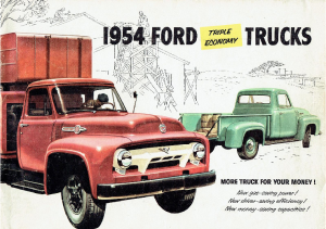 1954 Ford Truck Full Line