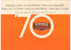 1970 Mercury Full Line