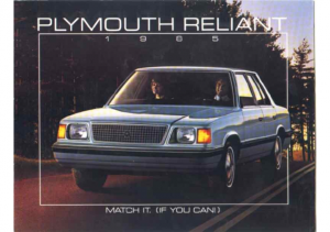1985 Plymouth Reliant