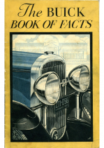 1930 Buick Book of Facts
