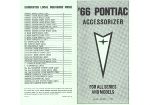 1966 Pontiac Mini Accessorizer Catalog