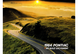1984 Pontiac Full Line