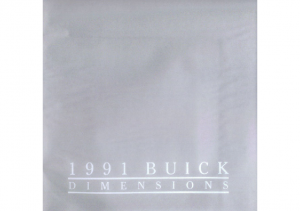 1991 Buick Dimensions Mailer with Disk
