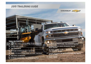 2015 Chevrolet Trailering Guide