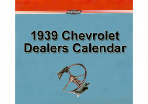 1939 Chevrolet Calendar