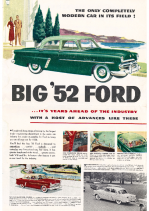 1952 Ford Full Line Foldout