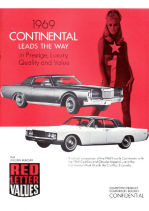 1969 Lincoln Continental Comparison