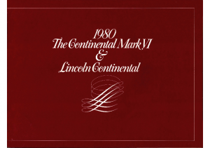 1980 Lincoln Continental & Mk VI (Cdn)