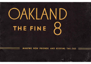 1931 Oakland Eight