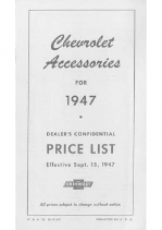 1947 Chevrolet Acc