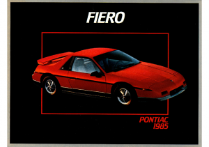1985 Pontiac Fiero (Cdn)