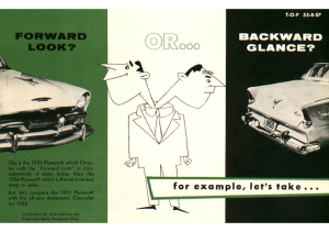 1955 Chevrolet vs Plymouth Booklet