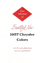 1957 Chrysler Colors Folder