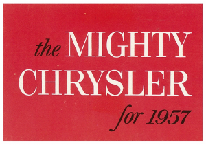 1957 Chrysler Full Line Mini Folder