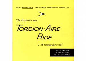 1957 Plymouth Torsion-Aire Ride Folder
