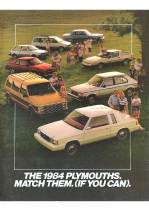 1984 Plymouth Full Line