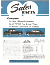 1949 Hudson February Sales Facts Hudson vs Oldsmobile 98