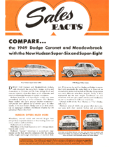 1949 Hudson June Sales Facts Hudson vs Dodge