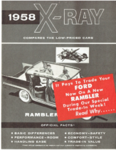 1958 AMC Rambler vs Ford X-Ray Mailer