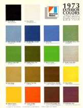 1973 AMC Exterior Colors Chart
