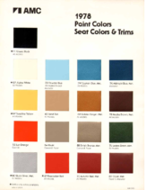 1978 AMC Color Chart