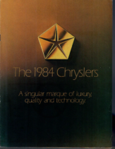 1984 Chrysler Full Line