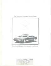 1993 Chrysler Lebaron Coupe