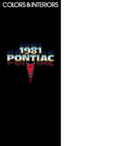 1981 Pontiac Colors and Interiors