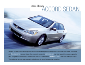2003 Honda Accord Factsheet
