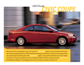 2003 Honda Civic Coupe Factsheet