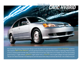2003 Honda Civic Hybrid Factsheet