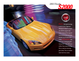 2003 Honda S2000 Factsheet