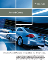 2007 Honda Accord Coupe Factsheet