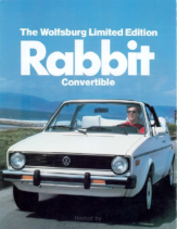 1980 VW Rabbit Convertible Wolfsburg Edition