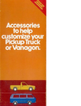 1980 VW Vanagon Pickup Accessories
