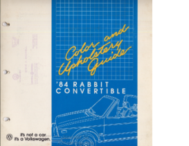 1984 VW Rabbit Convertible Colors