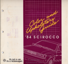1984 VW Scirocco Colors