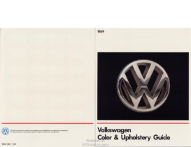 1989 VW Color & Upholstery Guide