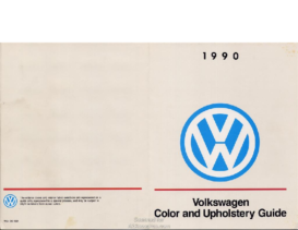 1990 VW Color & Upholstery Guide