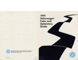 1991 VW Color & Upholstery Guide