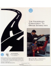 1992 VW Commitment to Owner Satisfaction