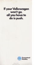 1992 VW Guaranteed Mobility