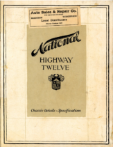 1919 National HIGHWAY TWELVE