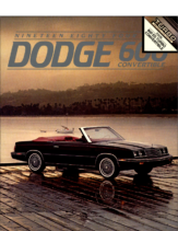 1984 Dodge 600 Convertible