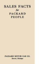 1933 Packard Facts Booklet
