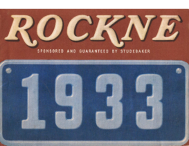 1933 Studebaker Rockne